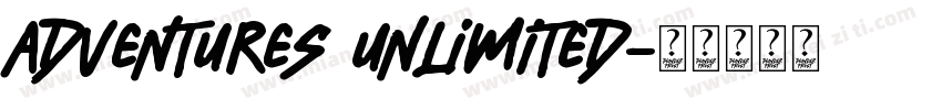 Adventures Unlimited字体转换